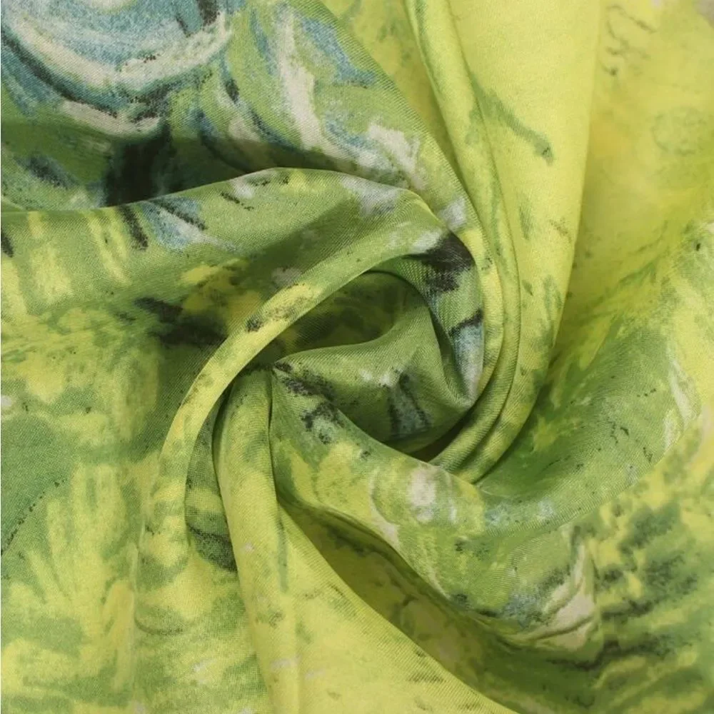 Elegant Green and Blue Scarf S6